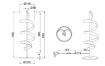 Immagine di Lumetto Spirale Led Switch Dimmer 4000k Design Moderno Laola Cromo Trio Lighting