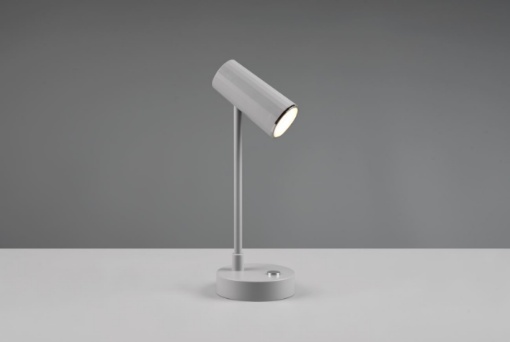 Immagine di Lampada da Tavolo Led Touch CCT Lenny Grigio Ricaricabile Trio Lighting