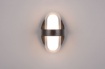 Immagine di Applique Stondata per Ingressi Led Limeira IP44 Nero Opaco Trio Lighting