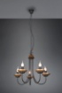 Immagine di Lampadario Classico con Bracci Livia Nero e Oro 5xE14 Trio Lighting 