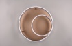 Immagine di Plafoniera Led 58w Switch Dimmer Ø55 cm Marnie Spirale Caffè Trio Lighting