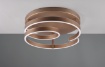 Immagine di Plafoniera Led 58w Switch Dimmer Ø55 cm Marnie Spirale Caffè Trio Lighting