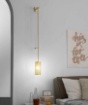 Immagine di Applique Da Parete Asta Cilindro Metallo Oro King AP Luce Ambiente Design