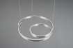 Immagine di Sospensione Spirale Alluminio Led 68w Switch Dimmer Ø65 cm Marnie Trio Lighting
