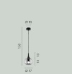 Immagine di Sospensione Boccia Vetro Fume 17 cm Jaipur Luce Ambiente Design