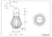 Immagine di Lampada da Appoggio o Parete Merida Gabbietta Nera Alimentazione a Energia Solare IP44 Trio Lighting