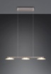 Immagine di Sospensione Illuminazione Tavolo  Cucina Led Switch Dimmer Merton Nichel Trio Lighting 