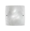 Immagine di Plafoniera Moderna Quadrata Vetro Granigliato Bianco 30x30 cm