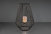 Immagine di Lume Alto Led Effetto Fiamma per Veranda Plastica Grigia Mineros H51 cm Trio Lighting 