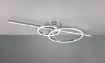 Immagine di Lampada Moderna Bacchetta con Doppio Anello Led 2700/6000k Montilla Cromo Trio Lighting