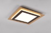Immagine di Lampada da Soffitto Quadrata Led Diverse Funzioni con Telecomando Morgan Oro e Nero cm Trio Lighting