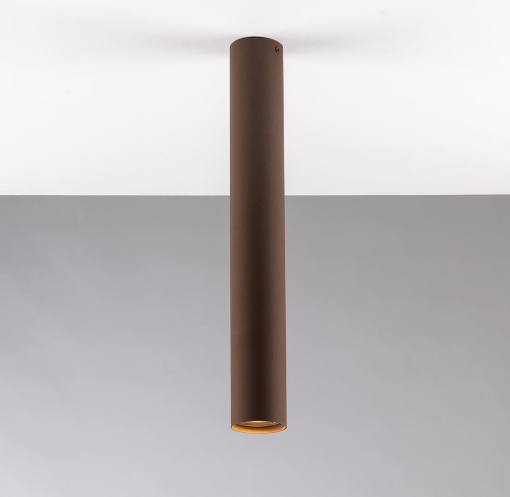 Immagine di Faretto Soffitto Cilindro Corten 40 cm Senza Incasso Led GU10 Fluke Fan Europe