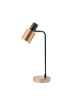 Immagine di Lampada Da Tavolo Orientabile Metallo Nero Ottone Aurum 1xE27 Smarter Lighting