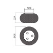 Picture of Plafoniera Cesta Metallo Oro Traforato Croket 3 Luci E27 Smarter Lighting