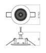 Picture of Faretto Rotondo Fisso Da Incasso Elc 146 Cromo 79 mm Smarter Lighting