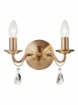 Immagine di Applique Vintage 2 Luci Ottone Anticato Fabiola Smarter Lighting