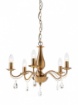 Immagine di Lampadario Salotto Vintage 5 Luci Ottone Anticato Fabiola Smarter Lighting