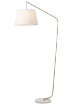 Immagine di Lampada Da Terra Arco Oro Con Paralume Beige Kermit Smarter Lighting