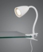 Picture of Lampada Bianca da Tavolo con Morsetto e Braccio Flessibile Wanda 1xGU10 Trio Lighting