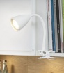 Immagine di Lampada Bianca da Tavolo con Morsetto e Braccio Flessibile Wanda 1xGU10 Trio Lighting