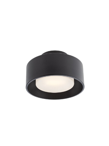 Immagine di Faretto Da Soffitto Plafoniera Piccola Rotonda Nera 15 cm Led 3000k Punkt Smarter