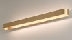 Immagine di Applique Oro Rettangolare Stondata Gala Led CCT 2700k/3000k L90 cm ACB
