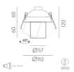 Picture of Faretto Spot per Incasso Gina GU10 Orientabile Bianco ACB