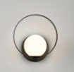 Picture of Applique Nera Decorativa Halo Led CCT Sfera Vetro Bianco Opale ACB