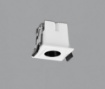Immagine di Piccolo Faretto Quadrato Bianco da Incasso Invisible Led 3w L4,5 cm ACB