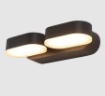 Immagine di Applique per Esterno Kansas Nero 2 Spot Led Orientabili IP54 ACB