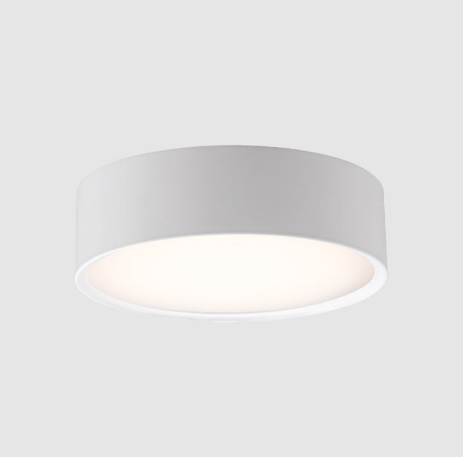 Immagine di Plafone da Soffitto Rotondo Linus Led 18w CCT Alluminio Bianco Ø14 cm ACB