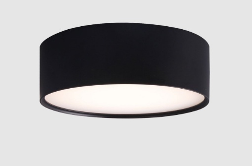 Immagine di Plafone da Soffitto Linus Led 18w Regolabile CCT Alluminio Nero Ø14 cm ACB