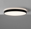 Immagine di Plafoniera Soffitto Led Sopra e Sotto 3000k o 4000k Lisboa Nero Ø80 cm ACB