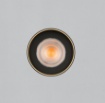 Immagine di Applique Moderna Cilindro Oro e Nero Doppia Emissione Led Lux ACB
