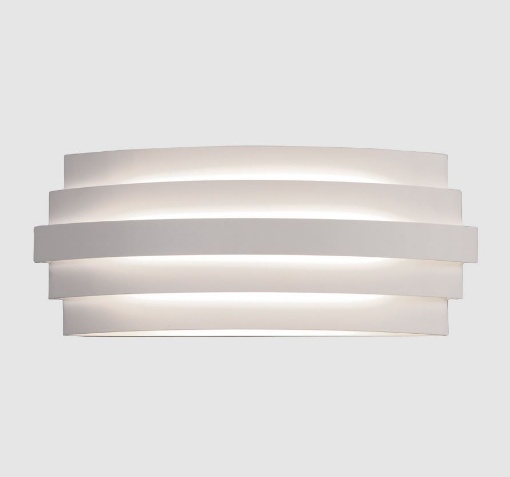 Immagine di Applique Decorativa Luxur Bianca Doppia Emissione Led CCT L30 cm ACB