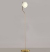 Picture of Piantana Design Maui Oro Anticato Paralume Sfera Vetro Bianco H145 cm ACB