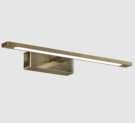 Immagine di Applique Specchio Bagno Menorca Ottone Led 4000k IP44 ACB