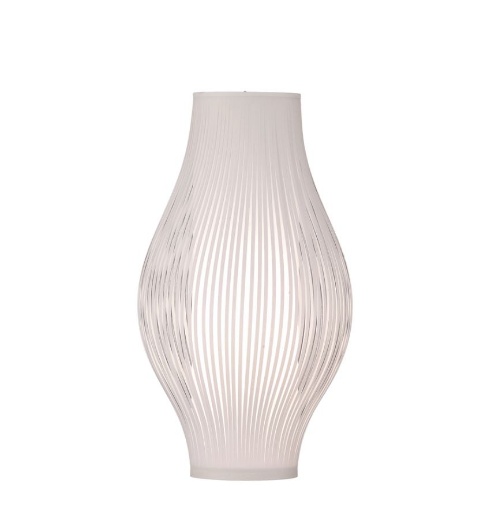 Immagine di Lume Alto Decorativo per Comò 1xE27 Mirta Bianco H51 cm ACB