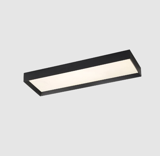 Immagine di Lampada Rettangolare Nera da Soffitto Led 36w 3000k o 4000k Munich ACB