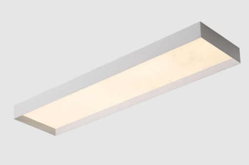 Immagine di Plafoniera Rettangolo Led 55w Luce Calda o Naturale Munich L120 cm Bianco ACB