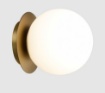 Picture of Applique Parma Base Disco Oro e Paralume Sfera Vetro Opale IP44 ACB