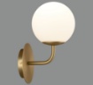 Picture of Applique Parma Braccio Oro e Paralume Sfera Vetro Opale IP44 ACB