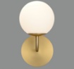 Picture of Applique Parma Braccio Oro e Paralume Sfera Vetro Opale IP44 ACB