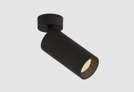 Immagine di Faretto Cilindro Nero Spot Led 12W Orientabile Pipe ACB 