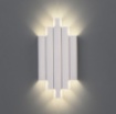 Immagine di Applique Bianca Robin 5 Cilindri Led Luce Sopra e Sotto H30 cm ACB