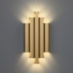 Immagine di Applique Decorativa Robin Oro 5 Cilindri Led Biemissione Sopra e Sotto ACB