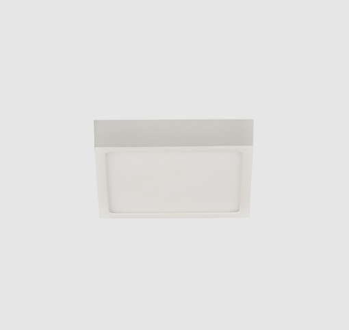 Immagine di Plafoniera Bianca Quadrata Roku Led 12w 14x14 cm ACB