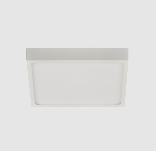 Immagine di Plafoniera Roku Led 18w 3000k o 4000k Quadrato Bianco 19x19 cm ACB