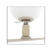 Immagine di Applique Design Moderno Sabbia 2 Luci Sfere Vetro Bianco Top Light Boomerang
