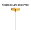 Immagine di Sospensione Piccola Boccia Vetro Led Dimmerabile 3000k Drum Oro 16 cm Top Light